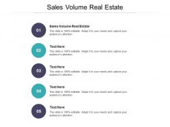 Sales volume real estate ppt powerpoint presentation styles graphic tips cpb