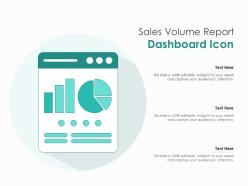 Sales Volume Report Dashboard Icon