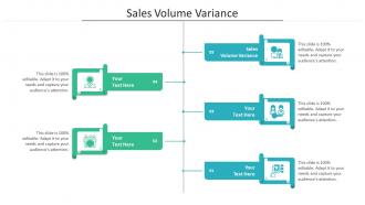 Sales volume variance ppt powerpoint presentation inspiration background cpb