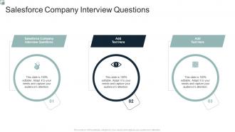 Salesforce Company Interview Questions In Powerpoint And Google Slides Cpb