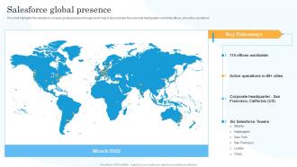 Salesforce Global Presence Salesforce Company Profile Ppt Styles Background Image