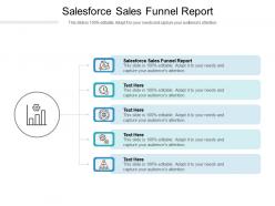 Salesforce sales funnel report ppt powerpoint presentation icon graphics template cpb