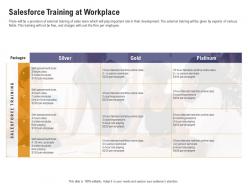 Salesforce training at workplace sales department initiatives