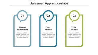 Salesman apprenticeships ppt powerpoint presentation file icon cpb