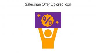 Salesman Offer Colored Icon In Powerpoint Pptx Png And Editable Eps Format
