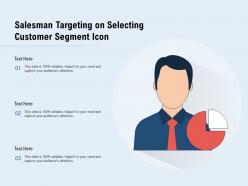 Salesman Targeting On Selecting Customer Segment Icon