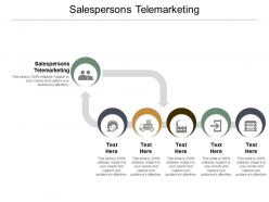 Salespersons telemarketing ppt powerpoint presentation ideas guide cpb