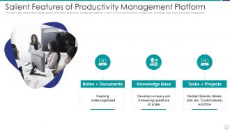 Salient features of productivity efficiency management tools investor funding elevator