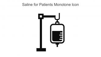 Saline For Patients Monotone Icon In Powerpoint Pptx Png And Editable Eps Format