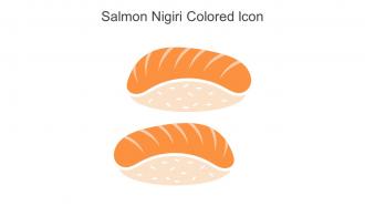 Salmon Nigiri Colored Icon In Powerpoint Pptx Png And Editable Eps Format