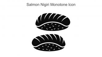 Salmon Nigiri Monotone Icon In Powerpoint Pptx Png And Editable Eps Format