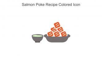 Salmon Poke Recipe Colored Icon In Powerpoint Pptx Png And Editable Eps Format