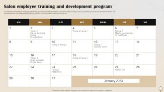 Salon Employee Training And Development Program