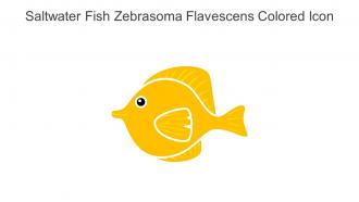 Saltwater Fish Zebrasoma Flavescens Colored Icon In Powerpoint Pptx Png And Editable Eps Format