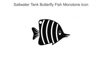 Saltwater Tank Butterfly Fish Monotone Icon In Powerpoint Pptx Png And Editable Eps Format