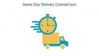 Same Day Delivery Colored Icon In Powerpoint Pptx Png And Editable Eps Format
