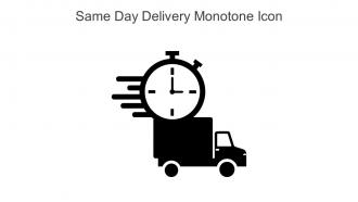 Same Day Delivery Monotone Icon In Powerpoint Pptx Png And Editable Eps Format