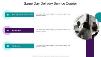 Same Day Delivery Service Courier In Powerpoint And Google Slides Cpb