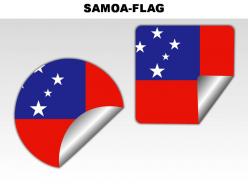 Samoa country powerpoint flags