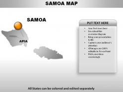 Samoa country powerpoint maps