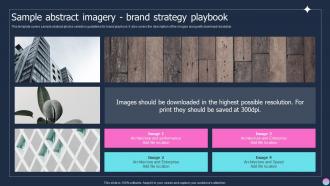 Sample Abstract Imagery Brand Strategy Playbook Ppt Inspiration