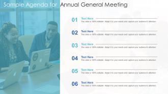 Sample agenda for annual general meeting infographic template