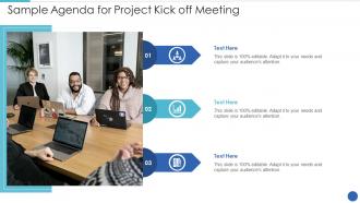 Sample agenda for project kick off meeting infographic template