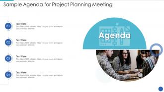 Sample agenda for project planning meeting infographic template