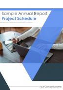 Sample annual report project schedule pdf doc ppt document report template