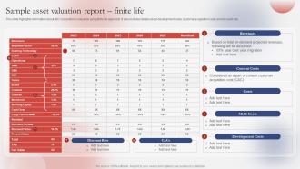 Sample Asset Valuation Report Finite Life Guide For Successfully Understanding Branding SS