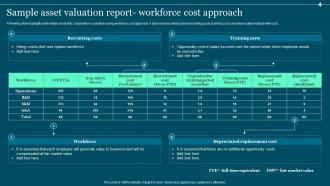 Sample Asset Valuation Report Workforce Guide To Build And Measure Brand Value