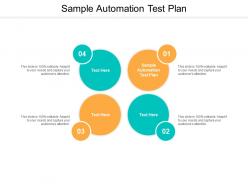 Sample automation test plan ppt powerpoint presentation infographics show cpb