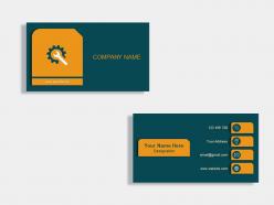 Sample automobile services business card template