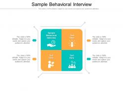 Sample behavioral interview ppt powerpoint presentation infographic template infographic template cpb