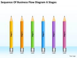 Sample Business Model Diagram Flow 6 Stages Powerpoint Templates Ppt Backgrounds For Slides