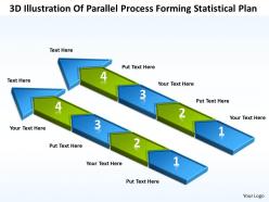 Sample business model diagram of parallel process forming statistical plan powerpoint slides