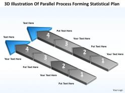Sample business model diagram of parallel process forming statistical plan powerpoint slides