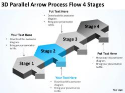 Sample business powerpoint presentations parallel arrow process flow 4 stages templates