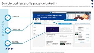 Sample Business Profile Page On Linkedin Comprehensive Guide To Linkedln Marketing Campaign MKT SS
