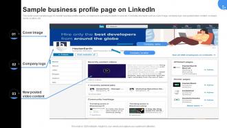 Sample Business Profile Page On Linkedin Linkedin Marketing Channels To Improve Lead Generation MKT SS V