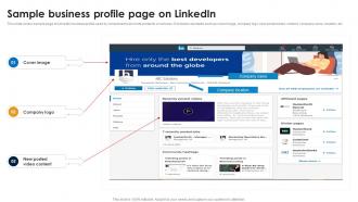 Sample Business Profile Page On Linkedin Marketing Strategies To Increase Conversions MKT SS V
