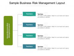 Sample business risk management layout ppt powerpoint presentation gallery skills cpb