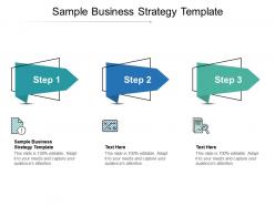 Sample business strategy template ppt powerpoint presentation show visual aids cpb