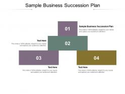 Sample business succession plan ppt powerpoint presentation show slide download cpb