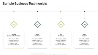 Sample Business Testimonials In Powerpoint And Google Slides Cpb