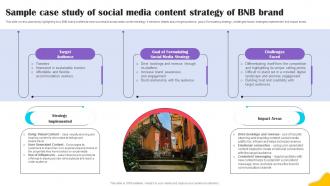 Sample Case Study Of Social Media Brand Brands Content Strategy Blueprint MKT SS V