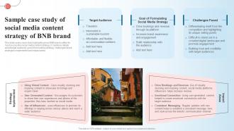 Sample Case Study Of Social Media Content Strategy Creating A Content Marketing Guide MKT SS V