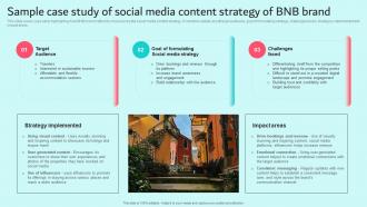 Sample Case Study Of Social Media Content Strategy Of BNB Brand Content Strategy Guide MKT SS V