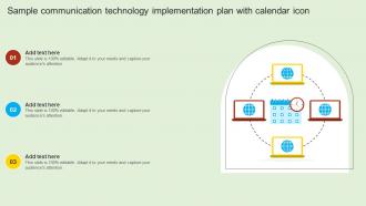 Sample Communication Technology Implementation Plan With Calendar Icon