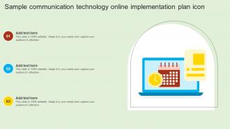 Sample Communication Technology Online Implementation Plan Icon